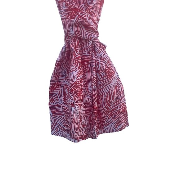 Talbots Orange and White Palm Dress Size 8P - Picture 6 of 10